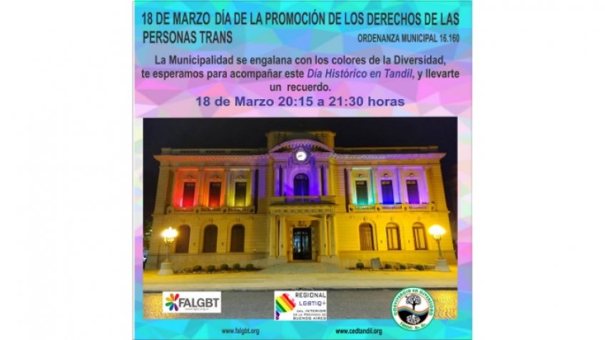 Se conmemora el día de la Promoción de los Derechos de las Personas Trans